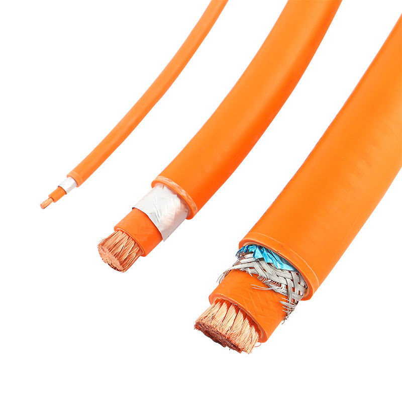 EV High Voltage Shielded Cable – Yellow, 2.5–150 mm², 100 m Roll, IEC Certified, Flexible High-Voltage Wire for Electric Vehicle Battery & Energy Storage Systems