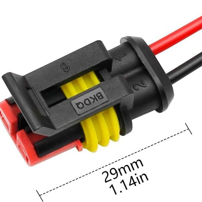 Waterproof 2-6 Pin Connector with Wire – 16 AWG Plug & Play Electrical Cable for E-Bike, EV, RC, and Industrial Applications