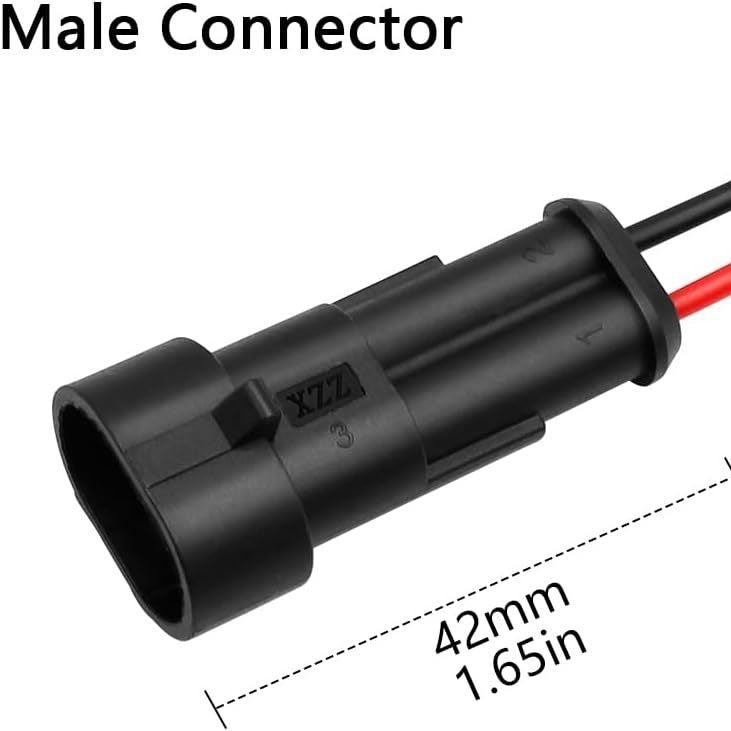 Waterproof 2-6 Pin Connector with Wire – 16 AWG Plug & Play Electrical Cable for E-Bike, EV, RC, and Industrial Applications