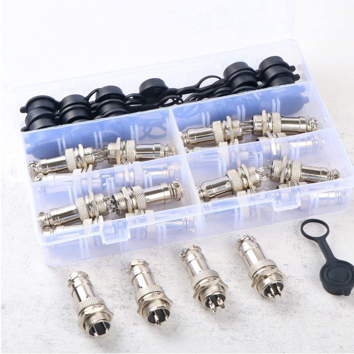 GX25 Aviation Connector 2 Pin 3 Pin 4 Pin 5 Pin 6 Pin, Heavy Duty Metal Circular Connector, IP65 Waterproof Industrial Plug Socket for High Current Equipment, CNC & Power Systems (2/5/10 Pairs)