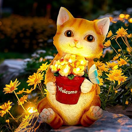 Welcom Cat Solar Motion Lights