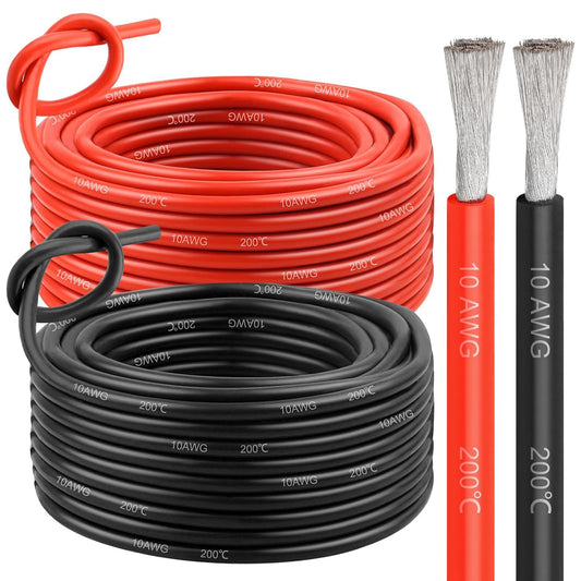 Heavy Duty Silicone Wire – 16–30 AWG, Flexible Signal & Low-Current Wire, 15FT/25FT/50FT, Cuttable Bare Wire for Electronics, DIY, Robotics, E-bike, and Battery Systems