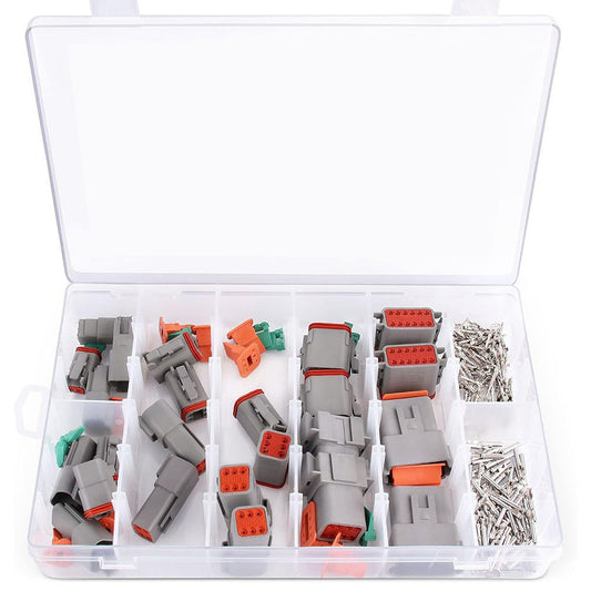188pcs Deutsch Connectors 2-12 pin automotive connectors/male and female waterproof wire harness connectors DT connectors