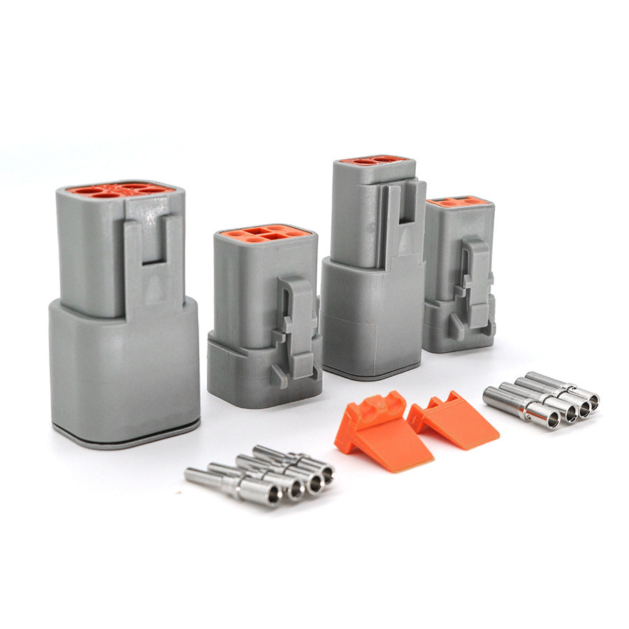 DTM Series Compatible Waterproof Connectors Kit 2 3 4 6 8 12 Pin Automotive Electrical Plugs | Alternative for Deutsch Heavy Duty Wholesale