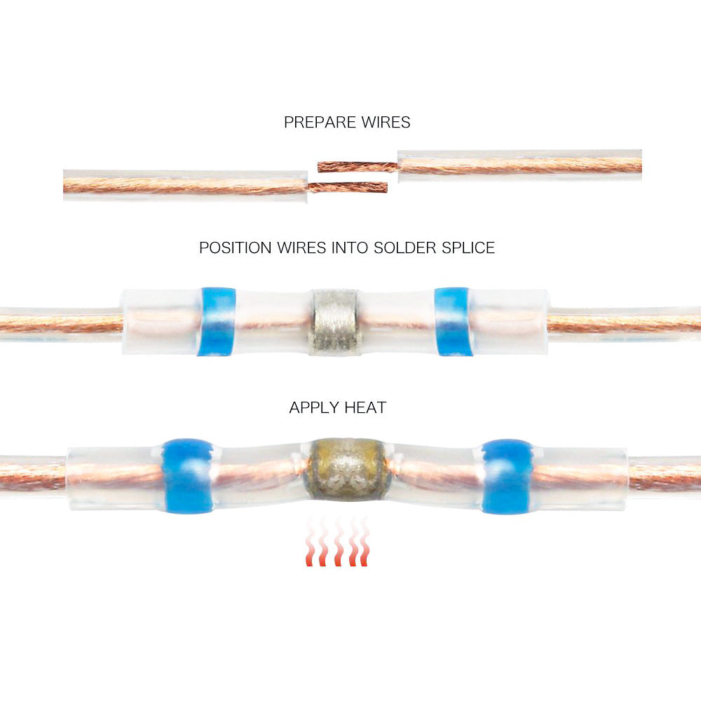 Solder Seal Wire Connector Kit – Waterproof Heat Shrink Butt Connectors (200/300/400pcs)
