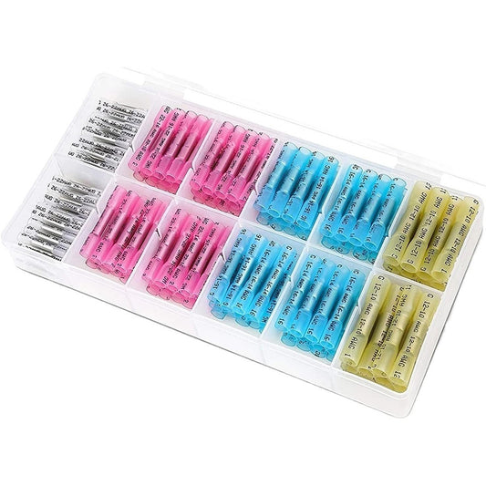 Heat Shrink Wire Connector Kit – Waterproof Butt, Ring & Spade Terminals (200/300/600pcs)
