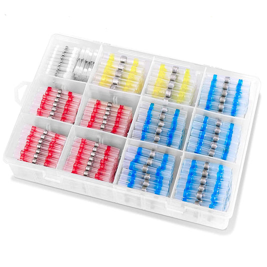 Solder Seal Wire Connector Kit – Waterproof Heat Shrink Butt Connectors (200/300/400pcs)