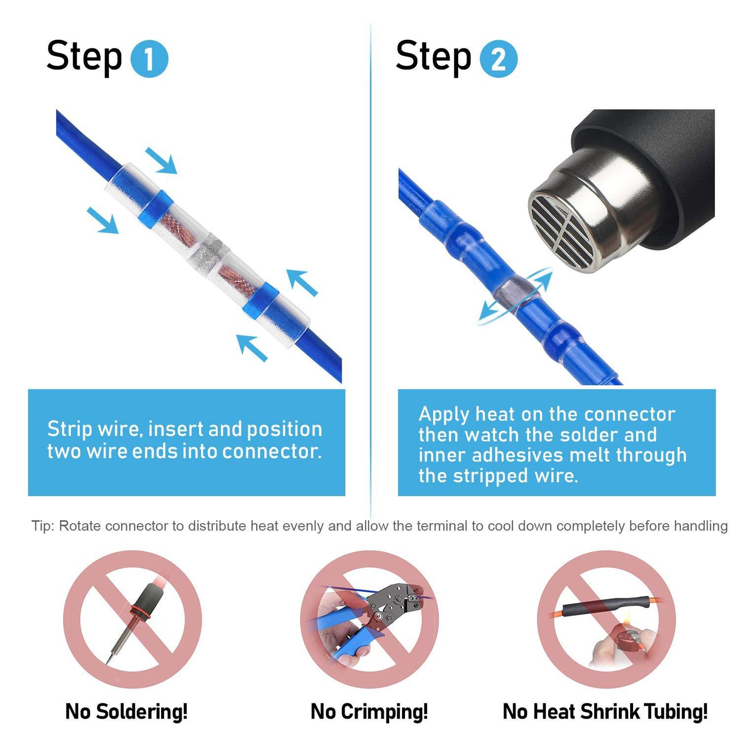 Solder Seal Wire Connector Kit – Waterproof Heat Shrink Butt Connectors (200/300/400pcs)