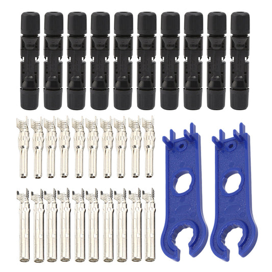 MC4 Solar Connector Kit 2.5mm² / 4mm² / 6mm² – IP67 Waterproof PV Connectors, Male & Female Plug for Solar Panels & Outdoor Systems (5/10 Sets)