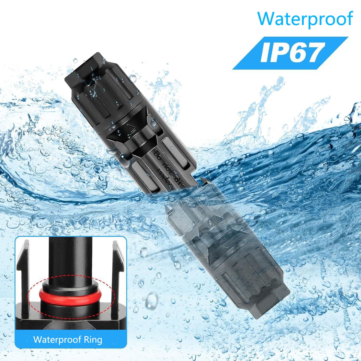 MC4 Solar Connector Kit 2.5mm² / 4mm² / 6mm² – IP67 Waterproof PV Connectors, Male & Female Plug for Solar Panels & Outdoor Systems (5/10 Sets)