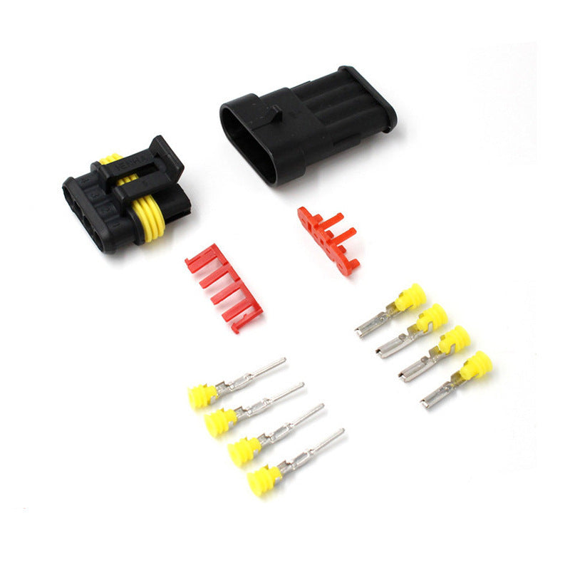 Waterproof 1-6 Pin Connector Kit – Includes Plug Housing, Terminals & Accessories for DIY, E-Bike, EV, RC & Industrial Applications