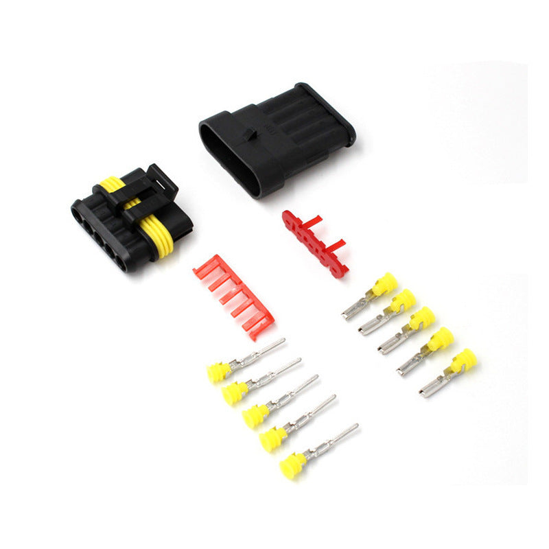 Waterproof 1-6 Pin Connector Kit – Includes Plug Housing, Terminals & Accessories for DIY, E-Bike, EV, RC & Industrial Applications