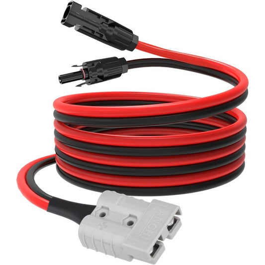 MC4 to Anderson SB50 Cable 10AWG, Solar Panel to Battery Adapter, Quick Connect Power Cable for RV, Portable Power Station, Off-Grid Solar System