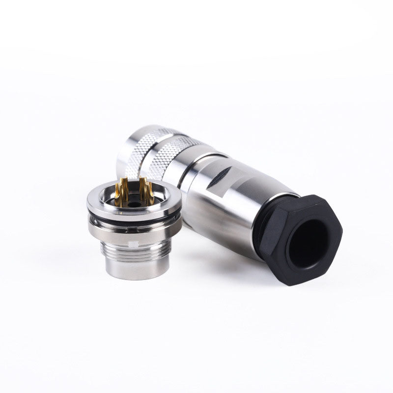 C091 M16 Circular Connector Female Male Plastic Shell Solder Type 2-8 Pin